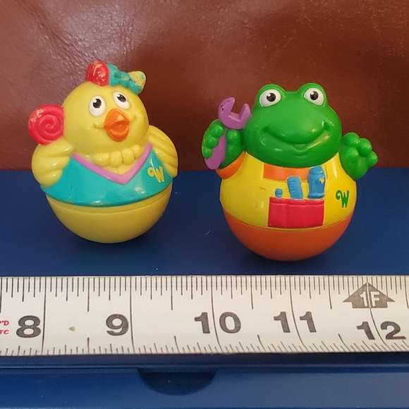 2003 Hasbro Playskool Weebles Red Truck Chicken Frog Pretend Play Toys - Picture 12 of 15